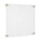 Cool Modern Frames Clear Acrylic Float Frame with Gold Hardware